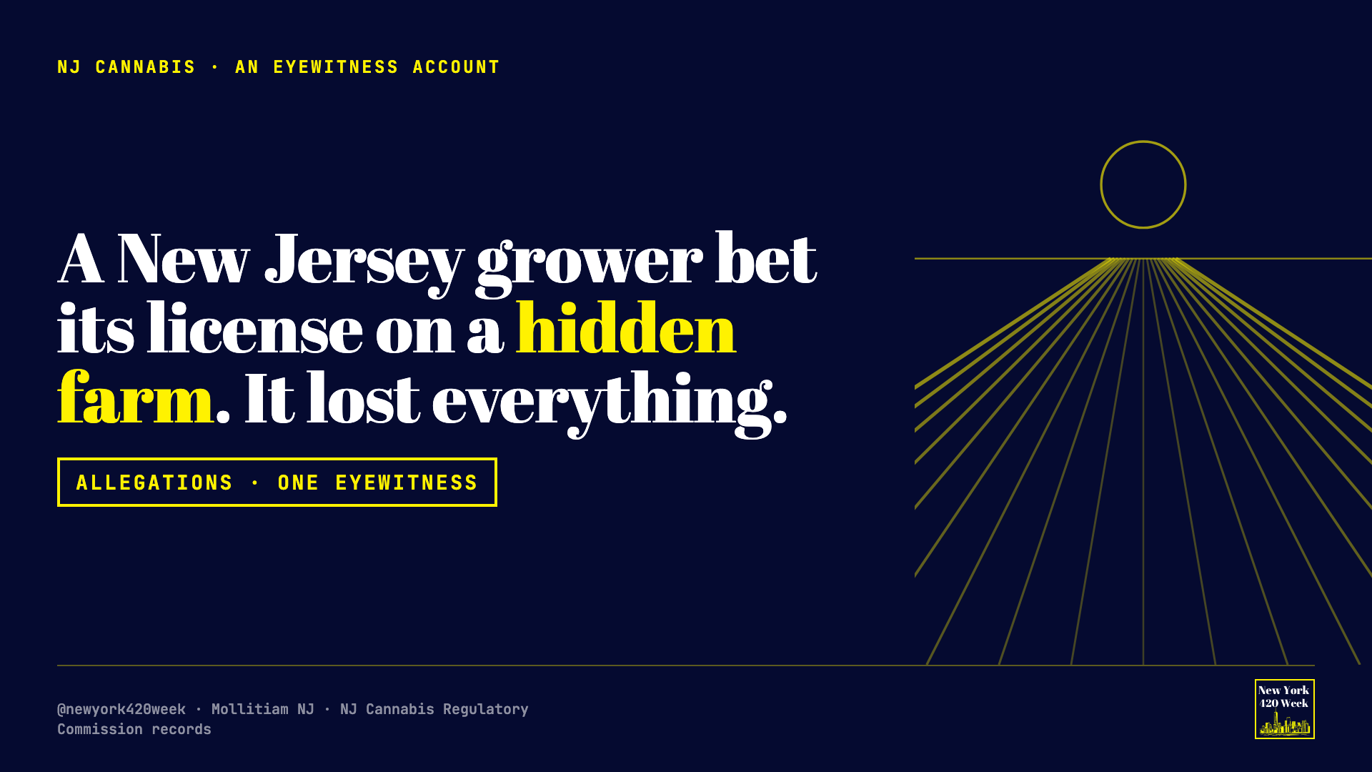 A New Jersey grower bet its license on a hidden farm. It lost everything. An eyewitness account.