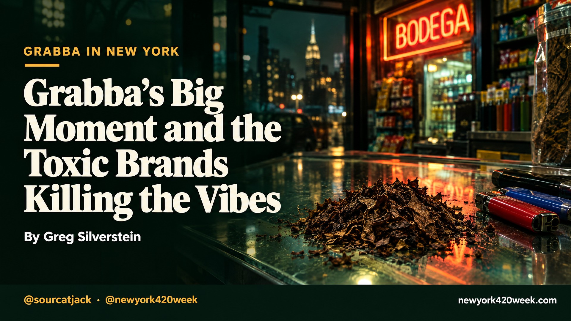 Grabba's Big Moment and the Toxic Brands Killing the Vibes: crumbled grabba on a New York bodega counter